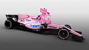 Force India Rosa Formel 1 Auto Collage