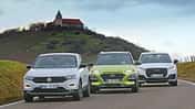 Vergleichstest Audi Q2, Hyundai Kona, VW T-Roc