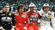 Senna, Prost, Mansell & Piquet - GP Portugal 1986