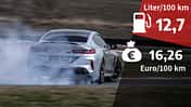 BMW M8 Gran Coupé Competition, Kosten & Realverbrauch 