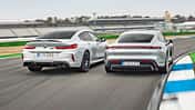 BMW M8 Gran Coupe, Porsche Taycan Turbo, Exterieur