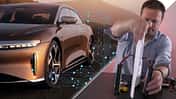 Alexander Bloch erklärt Akku laden Lucid Air Batterie