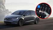 Tesla Model X Bildschirm dreht