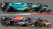F1-Technik - Vergleich - Aston Martin AMR23 vs. Red Bull RB19 - 2023
