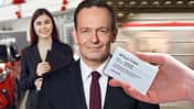 Volker Wissing FDP Collage 49 Euro Ticket Neuwagen Kauf