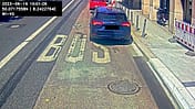Bus, Busspur, Kamera, Falschparker Frontkamera zeichnet Falschparker auf Busspur auf
