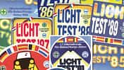 Historische Licht-Test-Plaketten Aufkleber