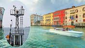Venedig Boot und Kameraüberwachung