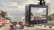 Car CCTV camera video recorder for driving safety on the road