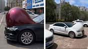 Blasen auf Autos in China 