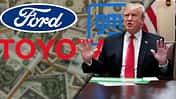 Trump Inauguration 2025 Spende Ford GM Toyota Collage