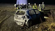 Pkw-Brand Feuerwerk