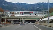 05/2025 Das Nordportal des Pfändertunnels auf der Rheintal/Walgau Autobahn - A14.