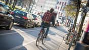 Pendler Stau Fahrrad