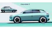 Skoda Favorit Designzeichnungen