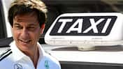 Collage Toto Wolff & Taxi aus Rom