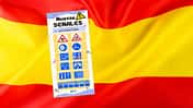 Flagge Spanien Verkehrszeichen