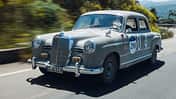 1000 Miglia 2025 im Mercedes 180 Diesel Ponton von 1955