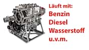 Alpha-Otto Zweitakt Kompressor Verbrennungsmotor Prototyp