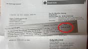 Bußgeldbescheid