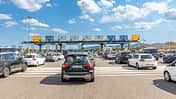 Italien Autobahn Maut-Station