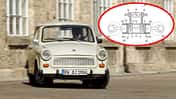 Trabant P601 Limousine eingeklinkt: 2-Takt-Motor-Patent General Motors