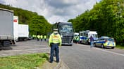 Lkw Kontrolle Autobahn Polizei