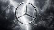Mercedes Logo Stern Gewitter