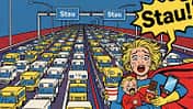 Stau, Comic