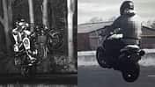 Motorrad Wheelie Polizei Radarfoto