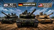 Panzer Leopard, K2 und Abrams