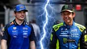 Max Verstappen - Valentino Rossi - Collage