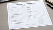 CoC (Certificate of Conformity) Übereinstimmungsbescheinigung 