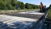 Asphalt Reparatur Autobahn