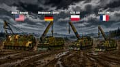 Berge-Panzer im Vergleich
