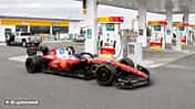 Ferrari - Shell-Tankstelle - AI Generated - 2026