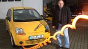 Citysax Elektroauto, Chevrolet Matiz, E-Auto, Ladekabel