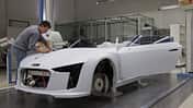 Audi E-Tron Spyder, Werkstatt