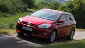 Ford Focus Turnier 1.6 Ecoboost Titanium, ams1411, Frontansicht, Fahrt