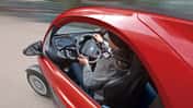 Renault Twizy, Cockpit, Kurvenfahrt