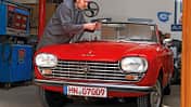 Peugeot 204 Cabriolet, Front, Windschutzscheibe
