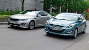 Kia Optima, Hyundai i40, Frontansicht