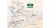 Sachsen Classic, Die Strecke: Im Dreieck Zwickau, Leipzig und Dresden - Streckenplan