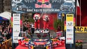 Rallye Deutschland, Loeb, Siegerpodest 2012
