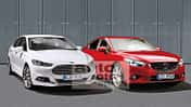 Neuer Mazda 6 und Ford Mondeo Retusche