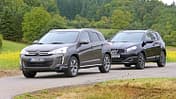 Citroën C4 Aircross 150 HDi AWD, Nissan Qashqai dCi 130, Seitenansicht