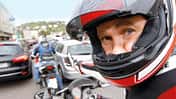 Motorradfahrer, Stau