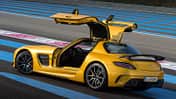 Mercedes SLS AMG Black Series, Heckansicht, Flügeltür