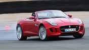 Jaguar F-Type, Frontansicht, Driften
