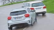 Mercedes E63 S AMG, A 45 AMG